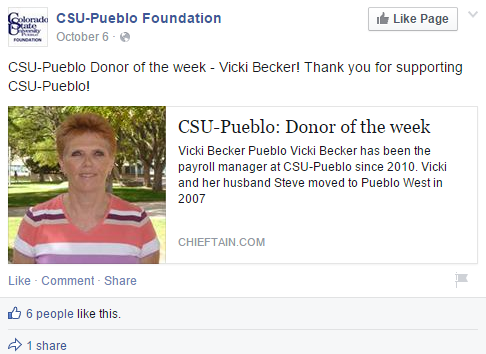 Social Media para Organizações Sem Fins Lucrativos - Doador da Semana