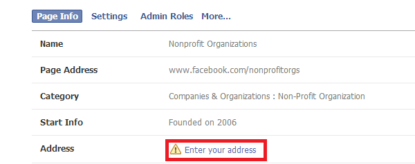 Social Media para Organizações Sem Fins Lucrativos - Localizações no Facebook